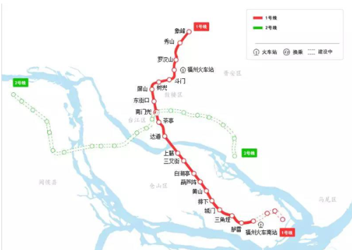 福州地鐵線路圖 最新,福州地鐵線路圖 最新